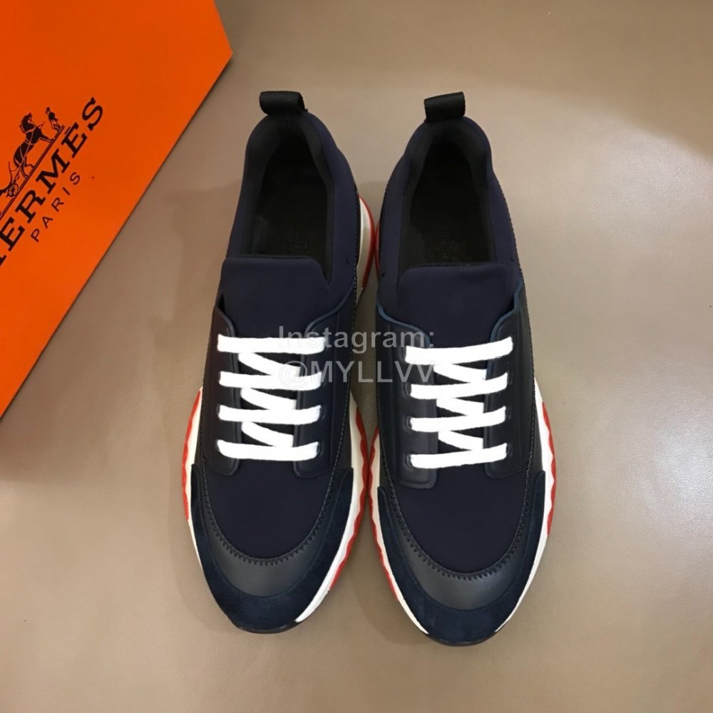 Hermes Summer Leather Casual Sneakers For Men