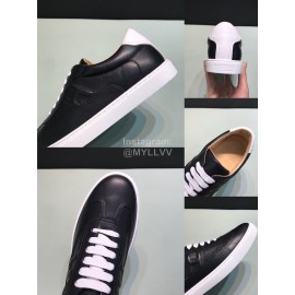 Hermes Casual Cowhide Sneakers For Men Black