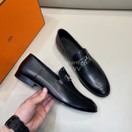 Hermes Cowhide Business Loafers For Men 