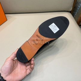 Hermes Cowhide Business Loafers For Men 
