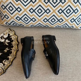 Hermes Classic Calf Leather Women Flat Heel Shoes For Women