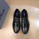 Hogan Carved Cowhide Lace Up Shoes For Men