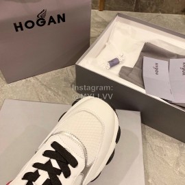 Hogan Fashion Winter Autumn Color Matching Thick Soled Sneakers For Women White