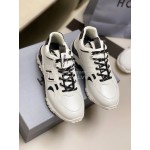 Hogan Fashion Cattle Leather Thick Soled White Casual Shoes For Women 