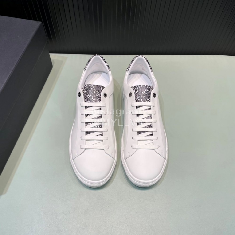 Hugo Boss Cowhide Lace Up Casual Shoes For Men White