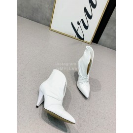 Isabel Marant Winter New Calf High Heel Pointed Boots For Women White