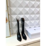 Isabel Marant Winter Fashion Calf High Heel Boots For Women Black