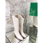 Isabel Marant Winter Fashion Leather High Heel Boots For Women White