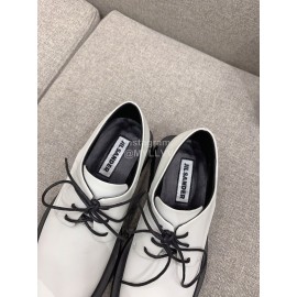 Jil Sander New Cowhide Lace Up Shoes For Women White