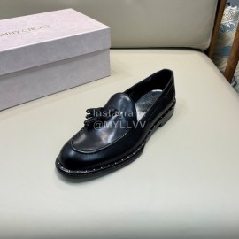 Jimmy Choo Black Leather Casual Shoes For Men 