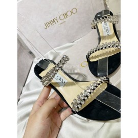 Jimmy Choo Fashion Diamond High Heel Slippers For Women Black