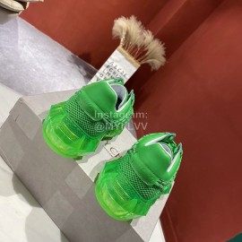 Jimmy Choo Bright Calf Thick Soles Sneakers For Women Green