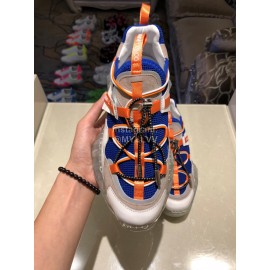 Jimmy Choo New Calf Thick Soles Sneakers For Women Orange