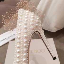Jimmy Choo Elegant Pearl High Heels For Women 