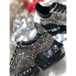 Jimmy Choo Blingbling Diamond Sneakers For Women Black