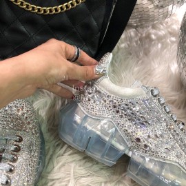 Jimmy Choo Blingbling Diamond Sneakers For Women Silver