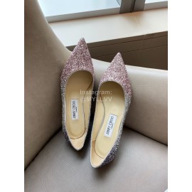 Jimmy Choo Fabric Content Pointed Flat Heels For Women 