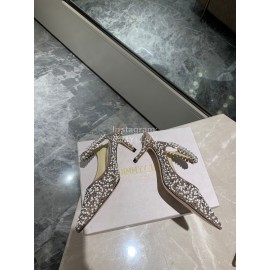 Jimmy Choo Fashion Pearl Pointed High Heeled Sandals For Women 