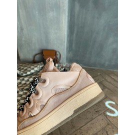 Lanvin Fashion Calf Thick Soles Casual Sneakers For Men And Women 