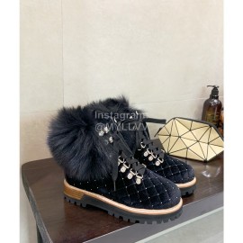 Le Silla Autumn Winter Fashion Wool Boots For Women Black