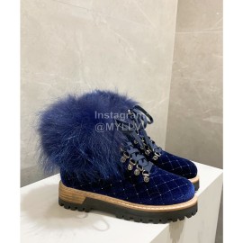 Le Silla Autumn Winter Fashion Wool Boots For Women Blue