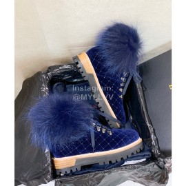 Le Silla Autumn Winter Fashion Wool Boots For Women Blue
