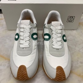 Loewe Fashion Suede Thick Soled Casual Sneakers For Women Green