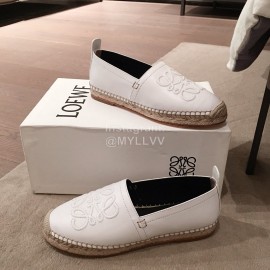 Loewe Spring Embroidered Casual Shoes For Women White