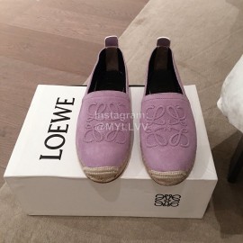 Loewe Spring Embroidered Casual Shoes For Women Purple
