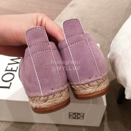 Loewe Spring Embroidered Casual Shoes For Women Purple