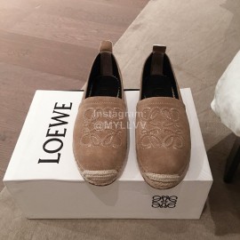 Loewe Spring Embroidered Casual Shoes For Women Brown