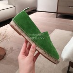 Loewe Spring Embroidered Casual Shoes For Women Green