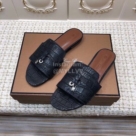Loro Piana Summer New Leather Slippers For Women