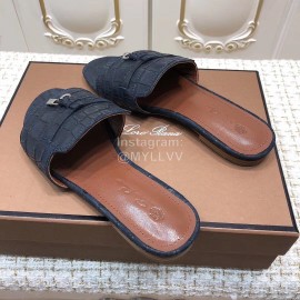 Loro Piana Summer New Leather Slippers For Women