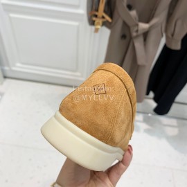 Loro Piana Soft Cashmere Loafers For Women Tan