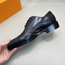 LV Calf Leather Casual Lace Up Business Shoes For Men