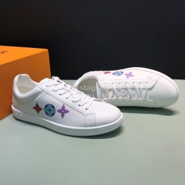 LV Calf Leather Lace Up Sneakers For Men