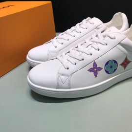 LV Calf Leather Lace Up Sneakers For Men