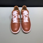LV Classic Calf Leather Lace Up Sneakers For Men Brown