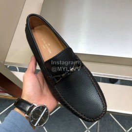LV Black Calf Leather Loafers For Men