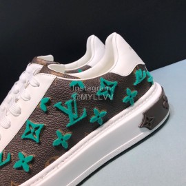 LV 3d Monogram Embossed Calf Leather Sneakers For Men