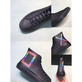 LV Calf Leather Casual High Top Sneakers For Men
