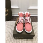 Lv Autumn Winter Martin Boots Rose Red