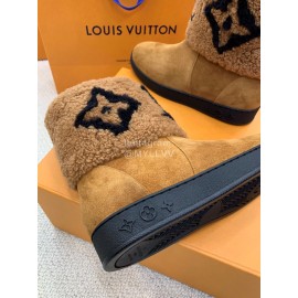 Lv Autumn And Winter Lambs Boots For Women Brown