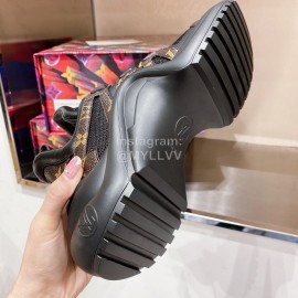 Lv Archlight Series Fashion Thick Bottom Sneakers Black