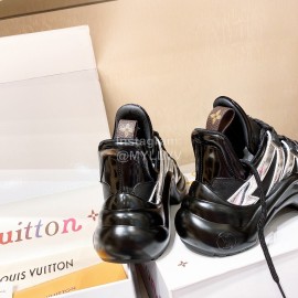 Lv Archlight Series Black Thick Bottom Sneakers