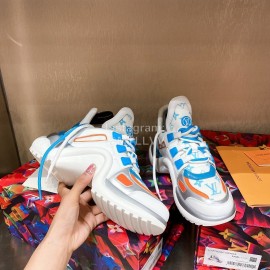 Lv Archlight Series Blue Thick Bottom Sneakers