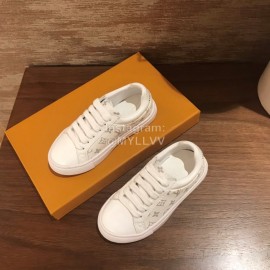 Lv Classic Print Casual Shoes For Women White