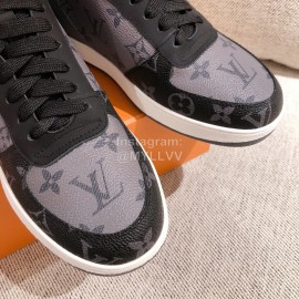 Lv Autumn Winter High Top Sneakers Gray