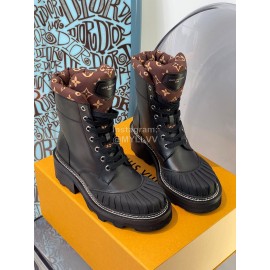 Lv Autumn And Winter Shell Head Short Boots For Women Black